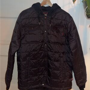 Women's Black Quilted Puffer Jacket